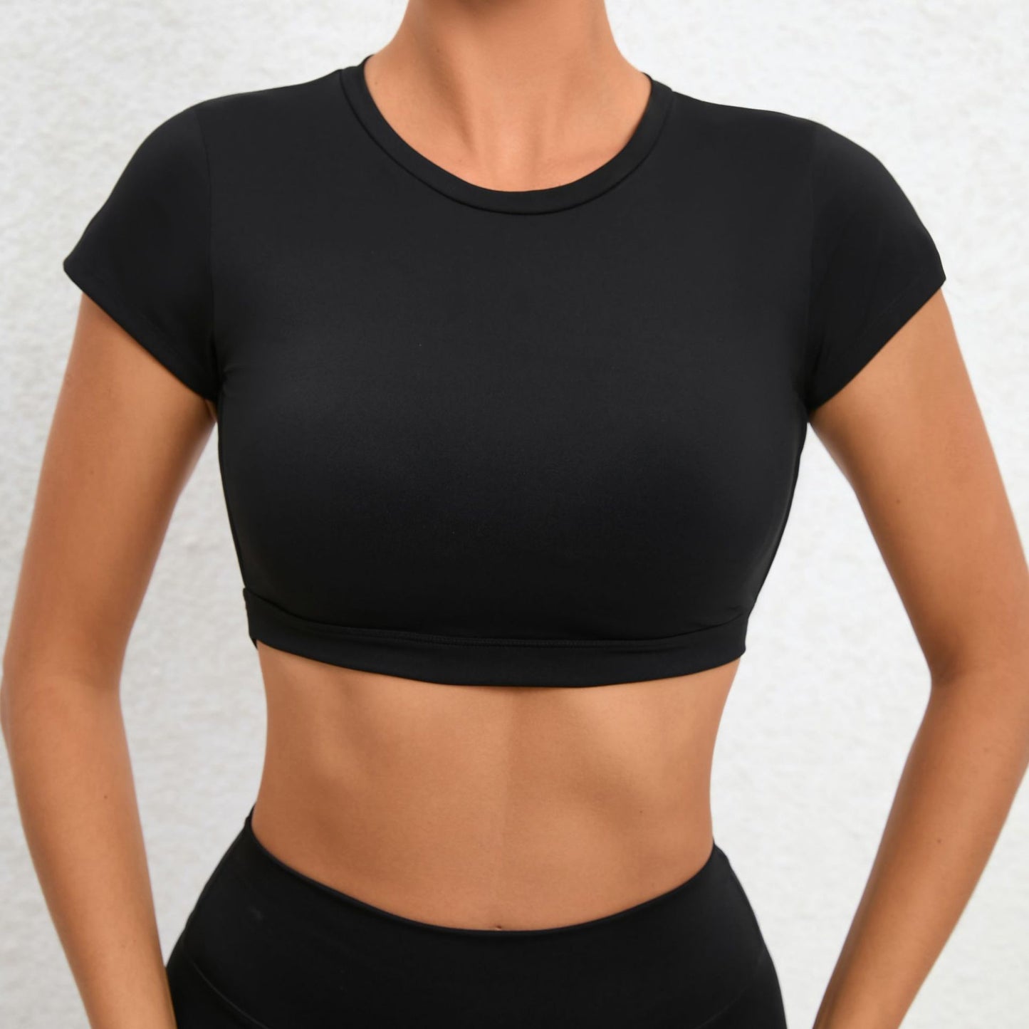 Backless cropped top