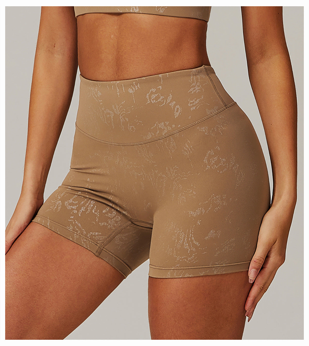 Printed sports hot pants