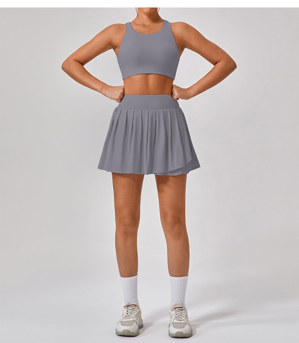 Pleated skort