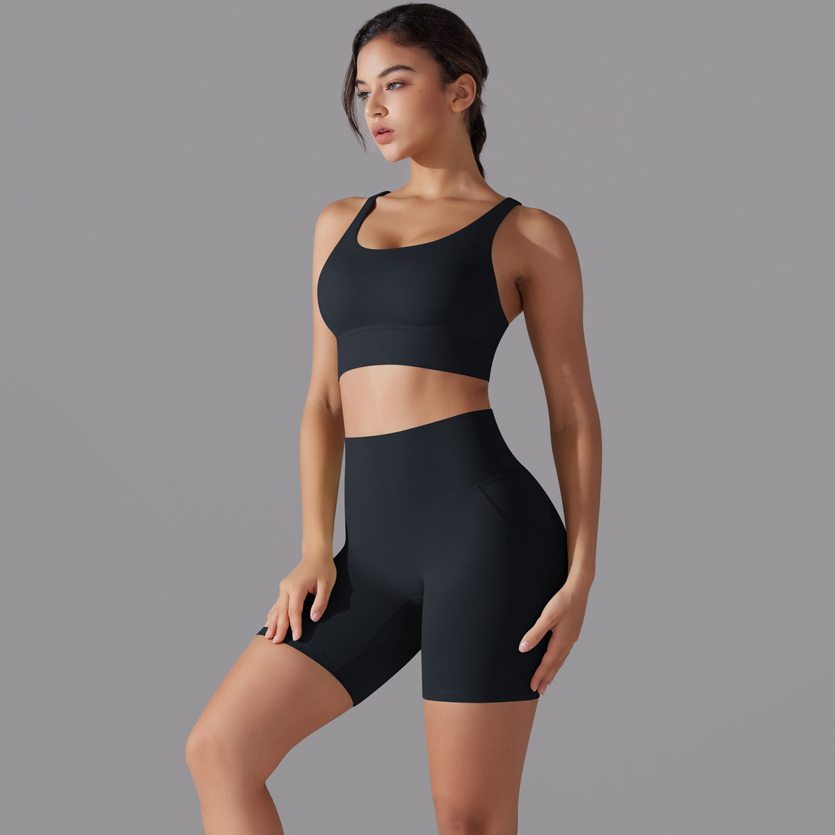Cross back two piece set