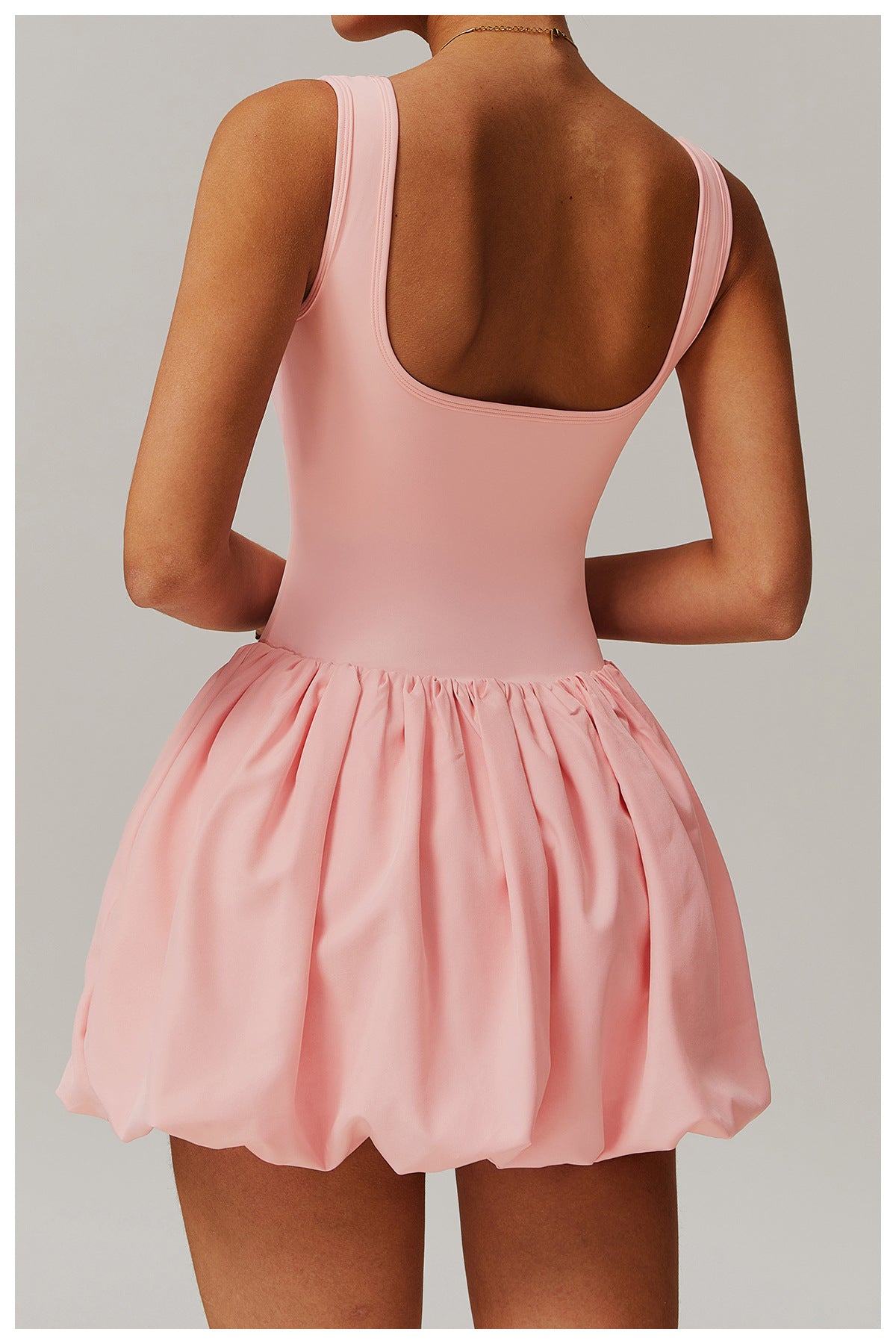 Balloon hem dress