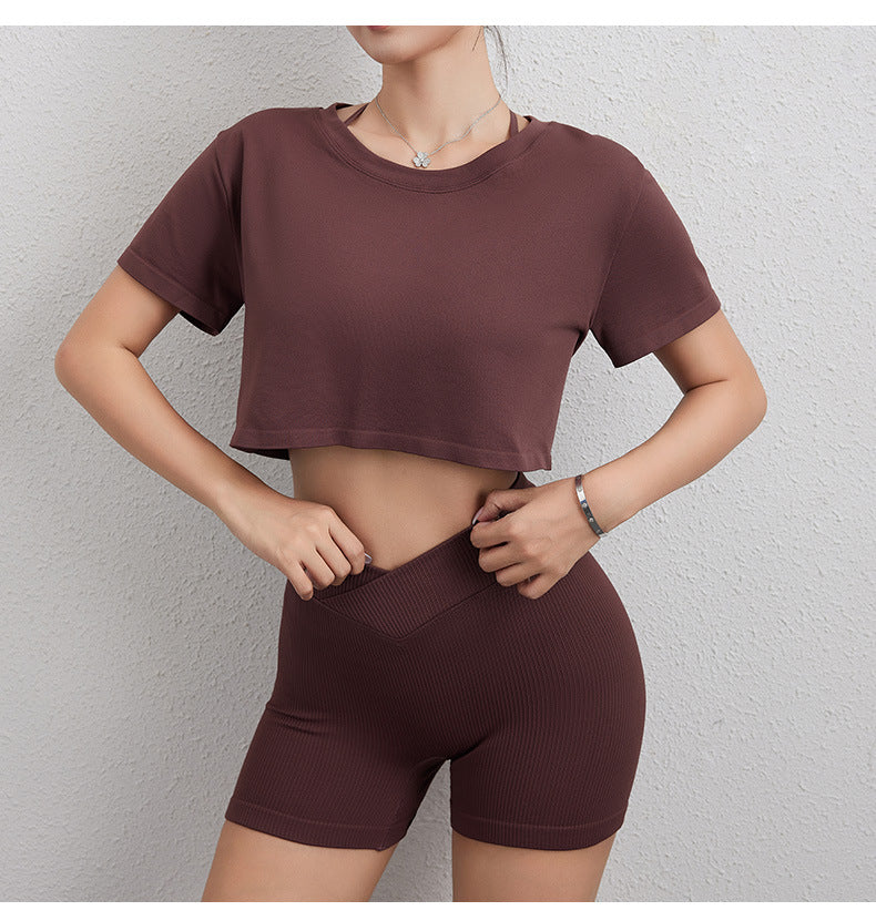 Loose fitting cropped top