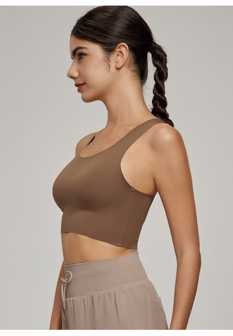 Cross back sports bra