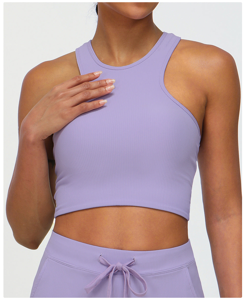 Cross back sports bra