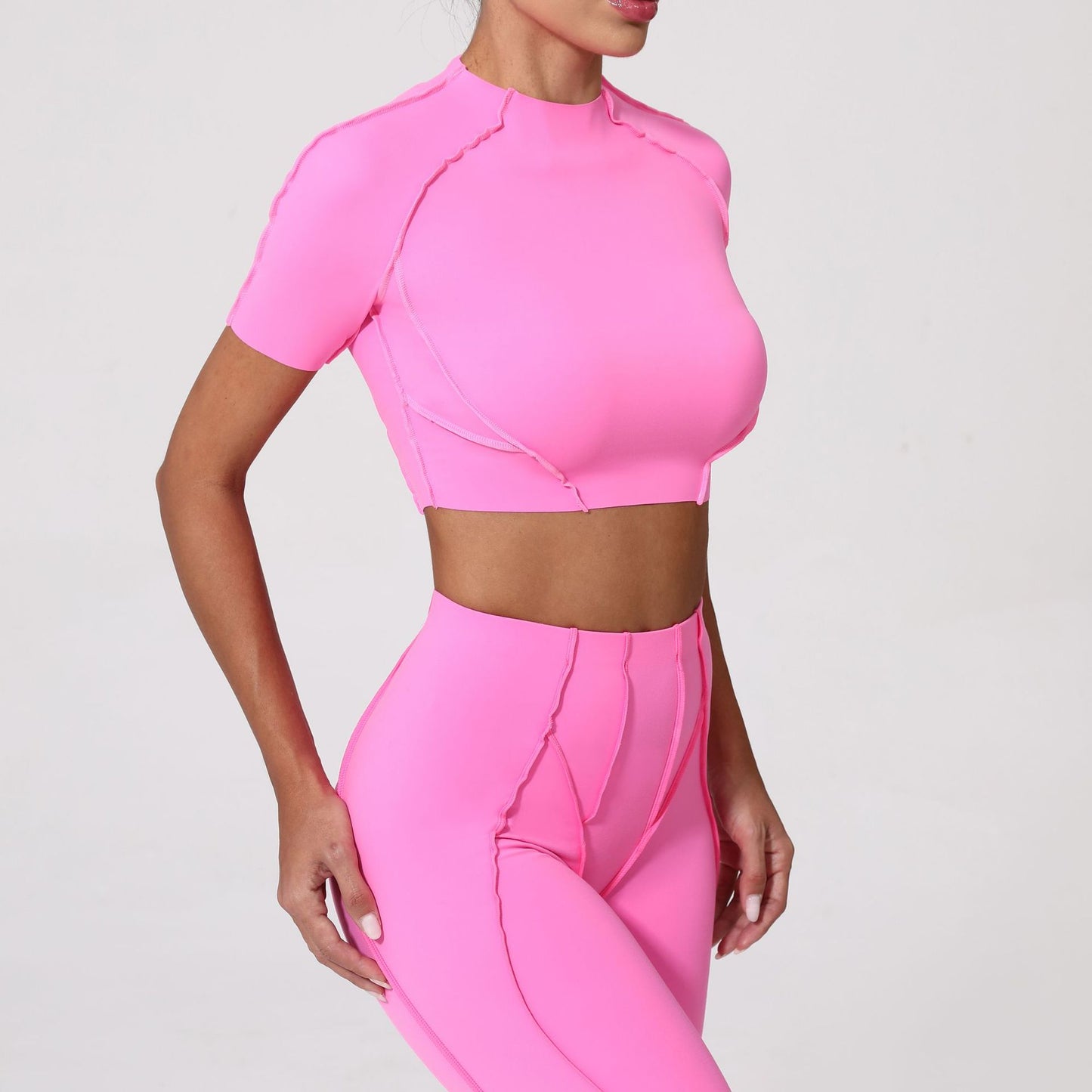 Medium support raw edge top