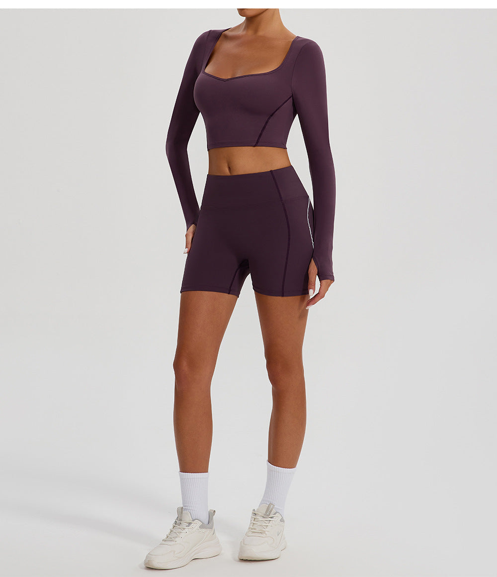 Full sleeve cropped top