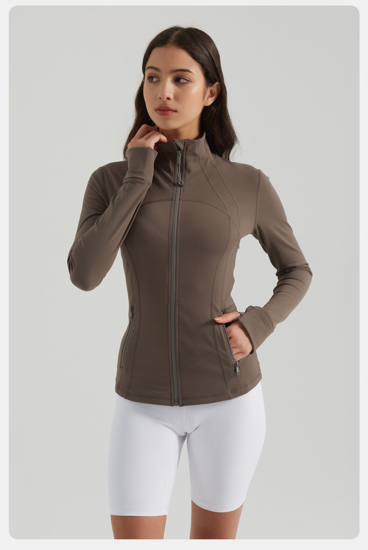 Zip front jacket