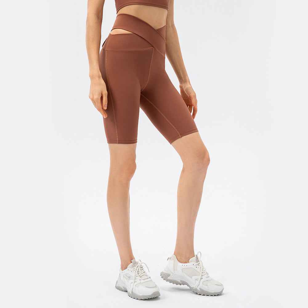 Cross waist biker legging