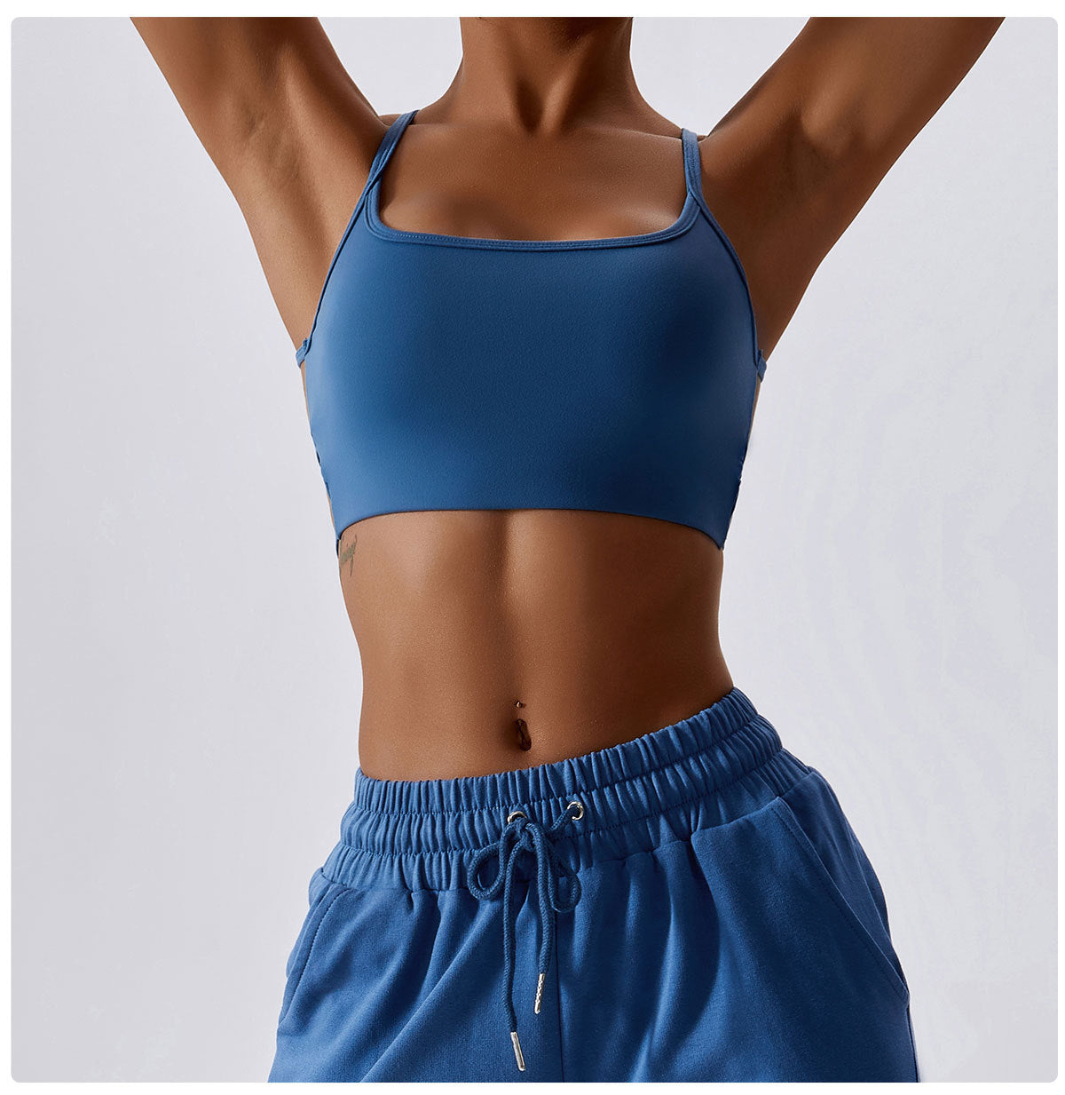 Cross back sports bra
