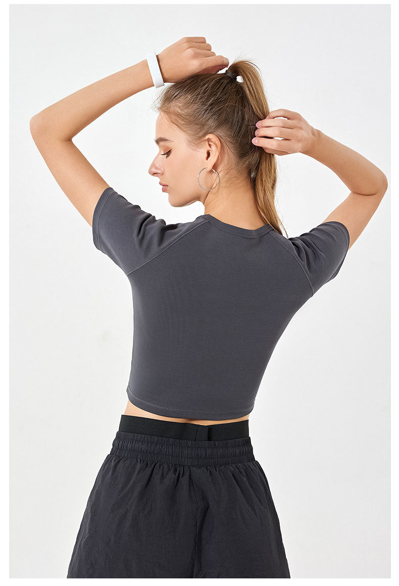 Soft feel cropped top