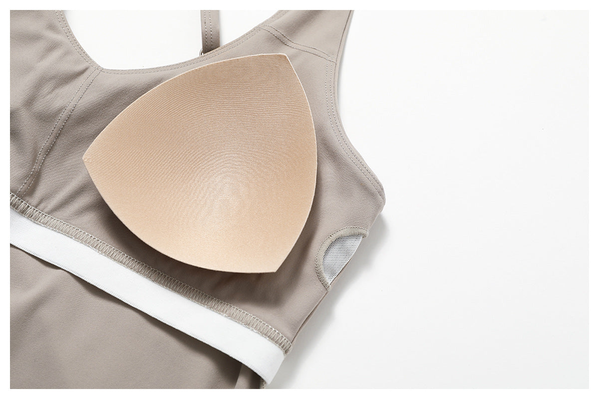 Cross back padded vest