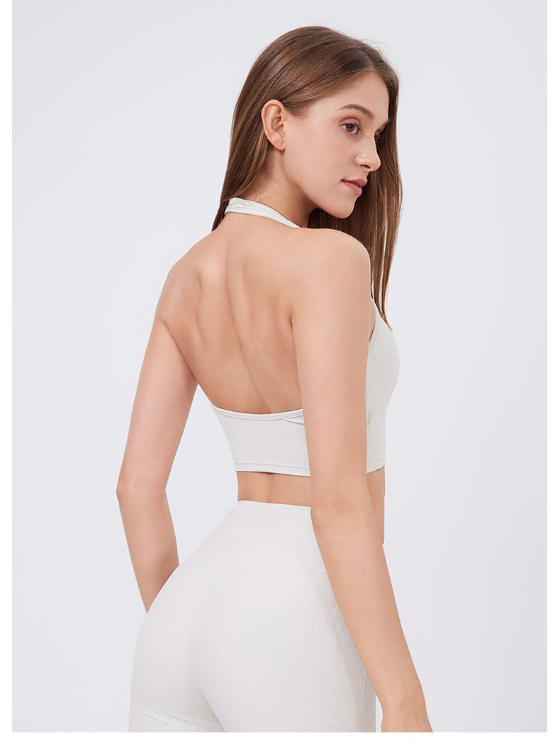 Halter neck running vest