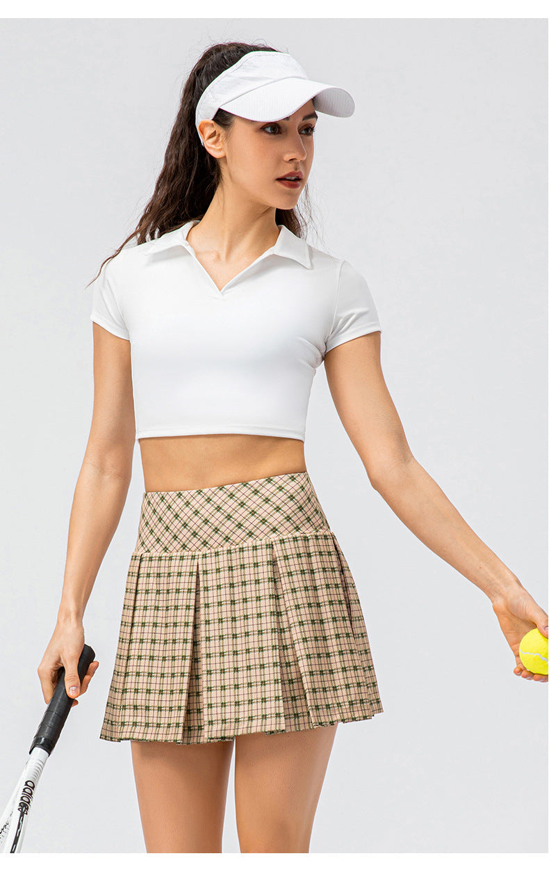 Collared crop top