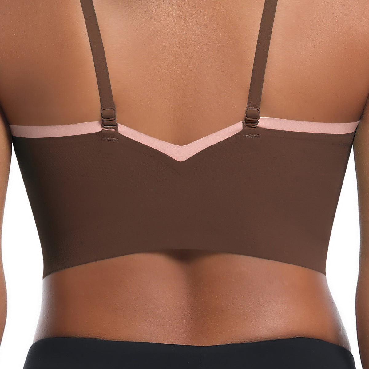 Contrast trim sports bra