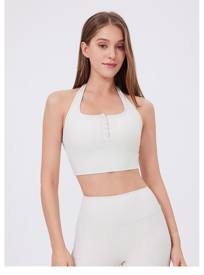 Halter neck running vest
