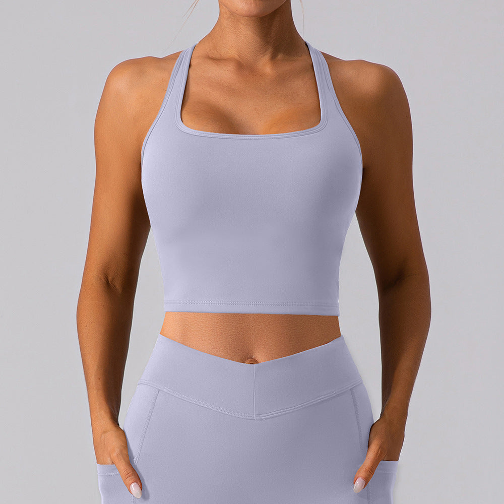Brushed T back bra
