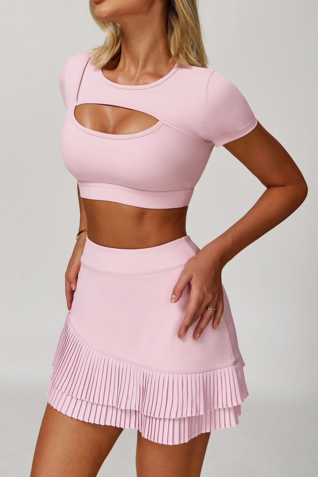 Cut out front cropped top