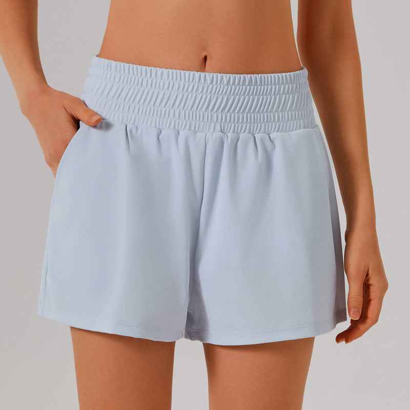 Quick dry running shorts with pockets