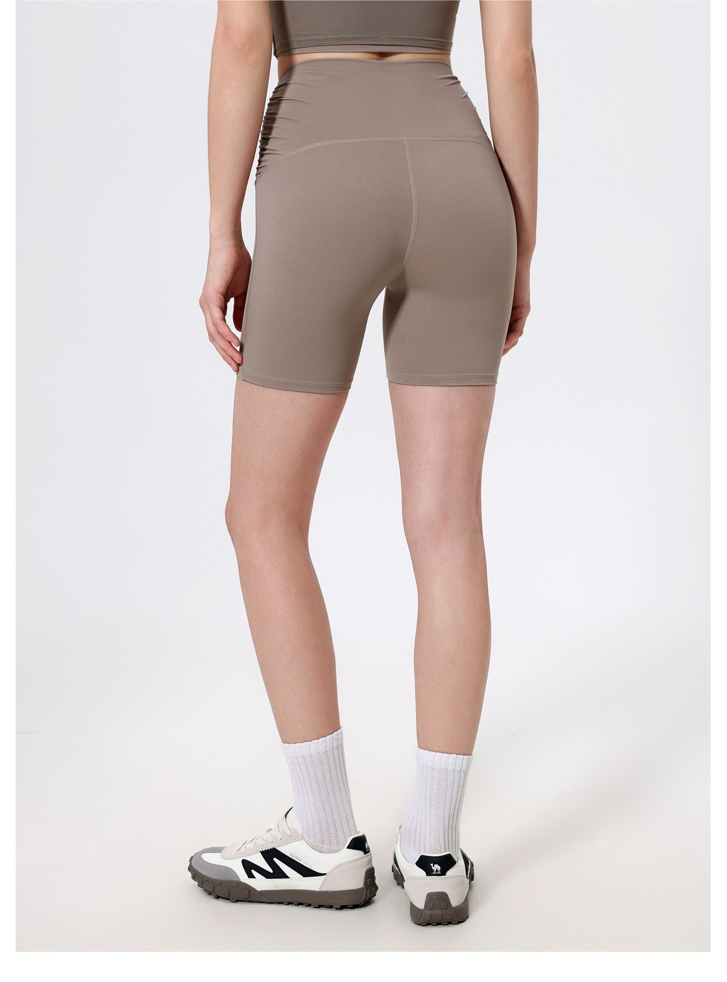 Nude Feel Pleated waist shorts