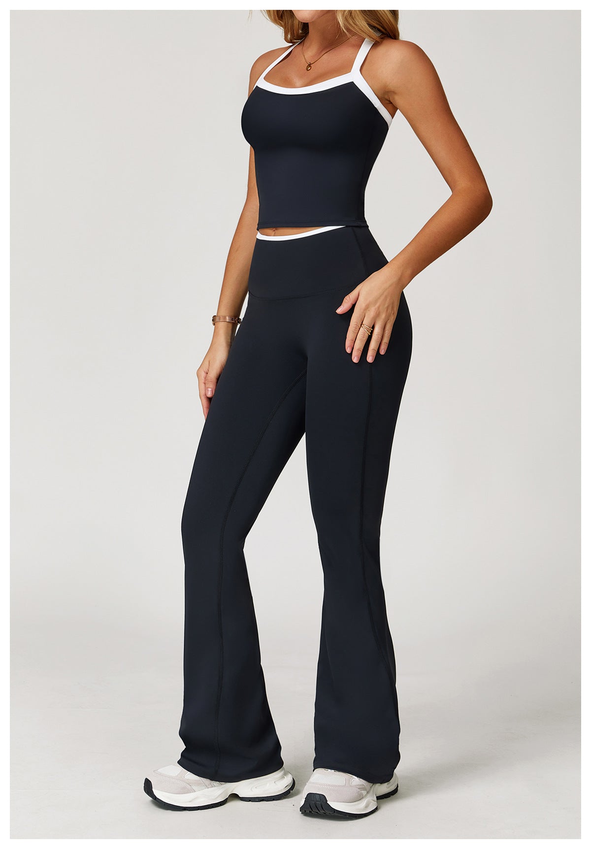 Contrast trim Trousers