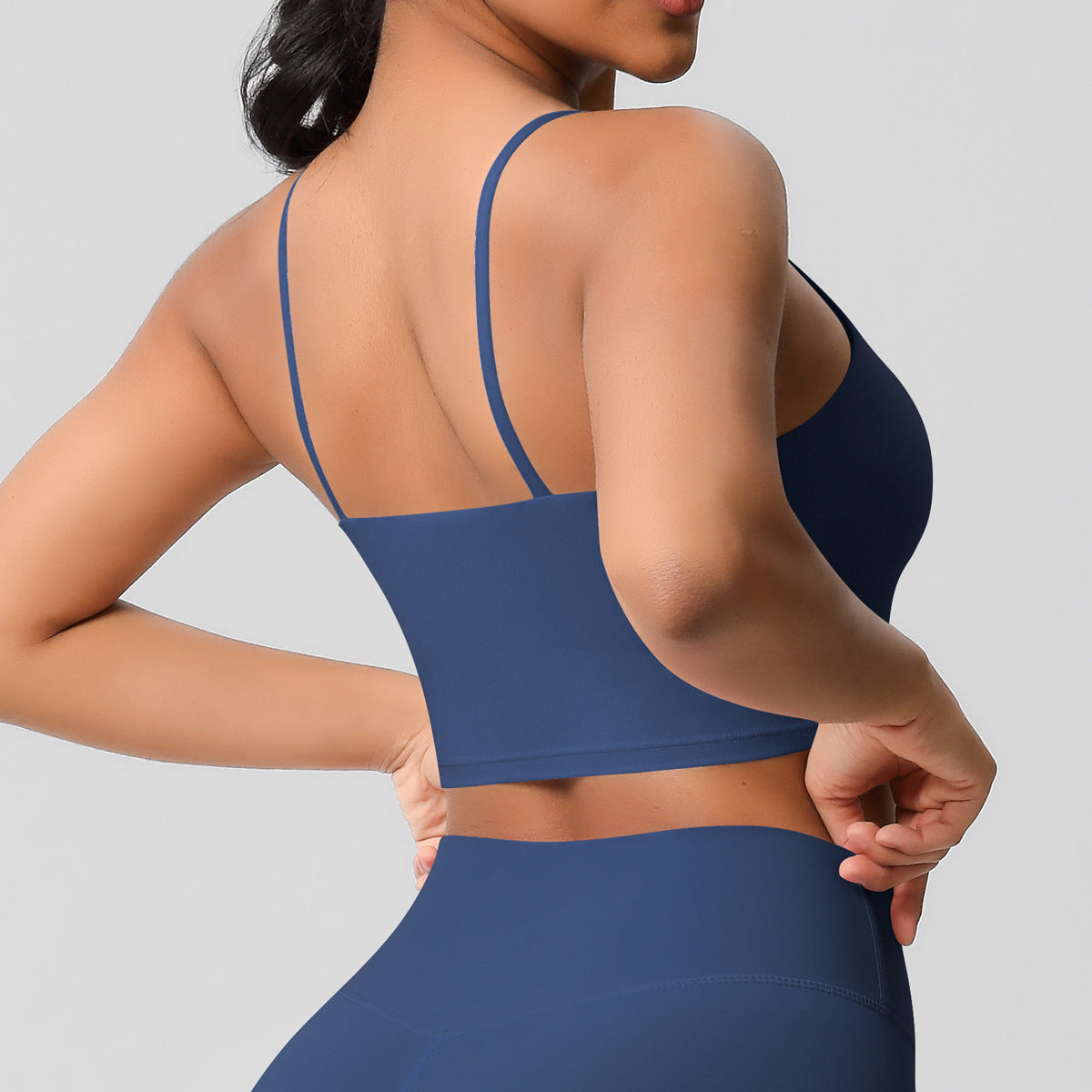 High support cropped vest