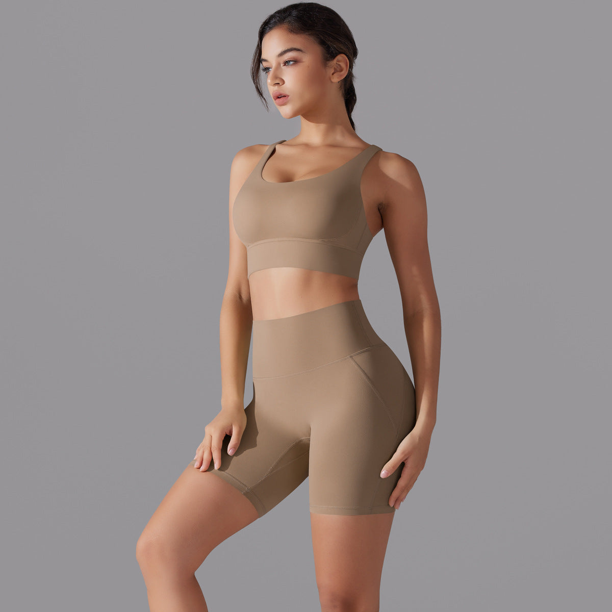 Cross back two piece set