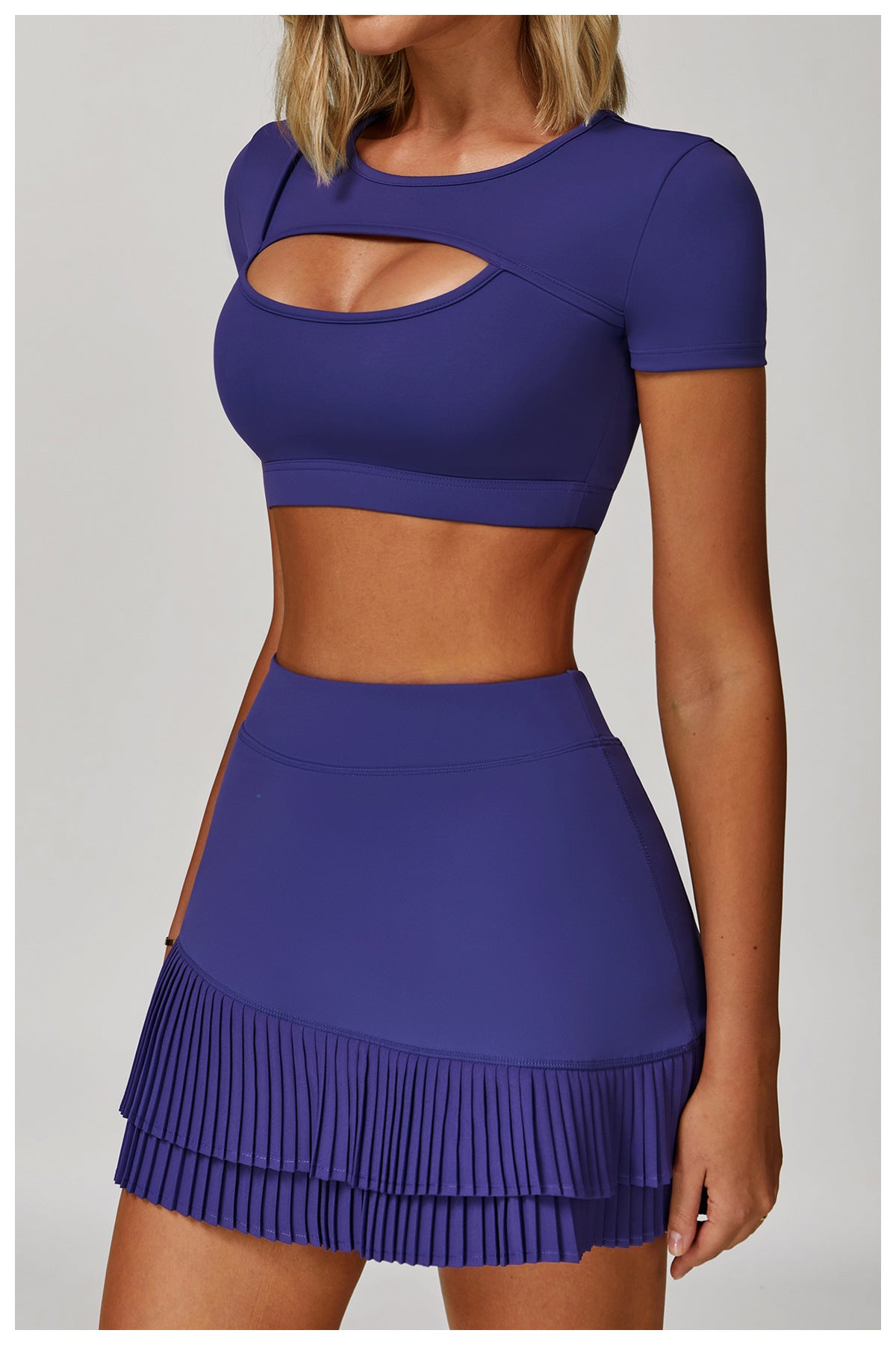 Cut out front cropped top