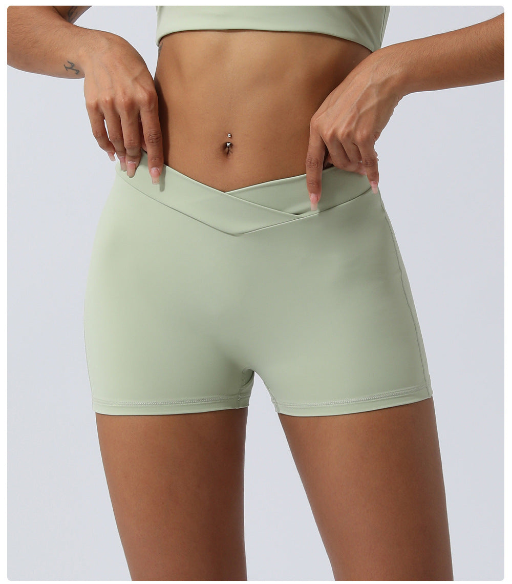V Waist fitness shorts