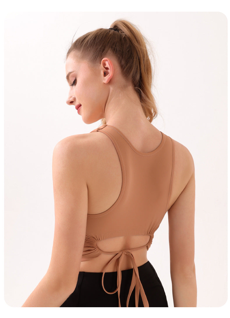 Tie back sleeveless top