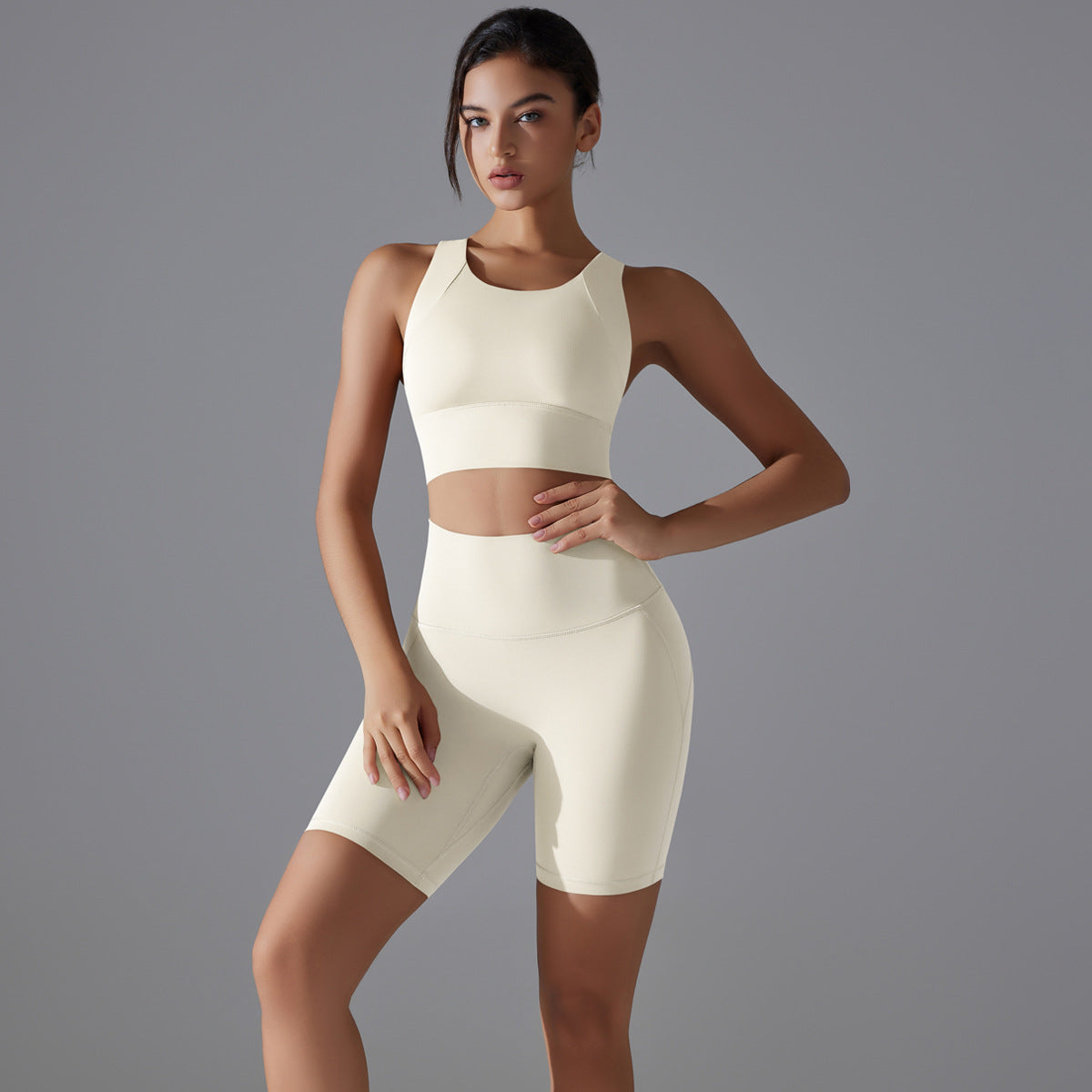 Seamless two piece fitness set