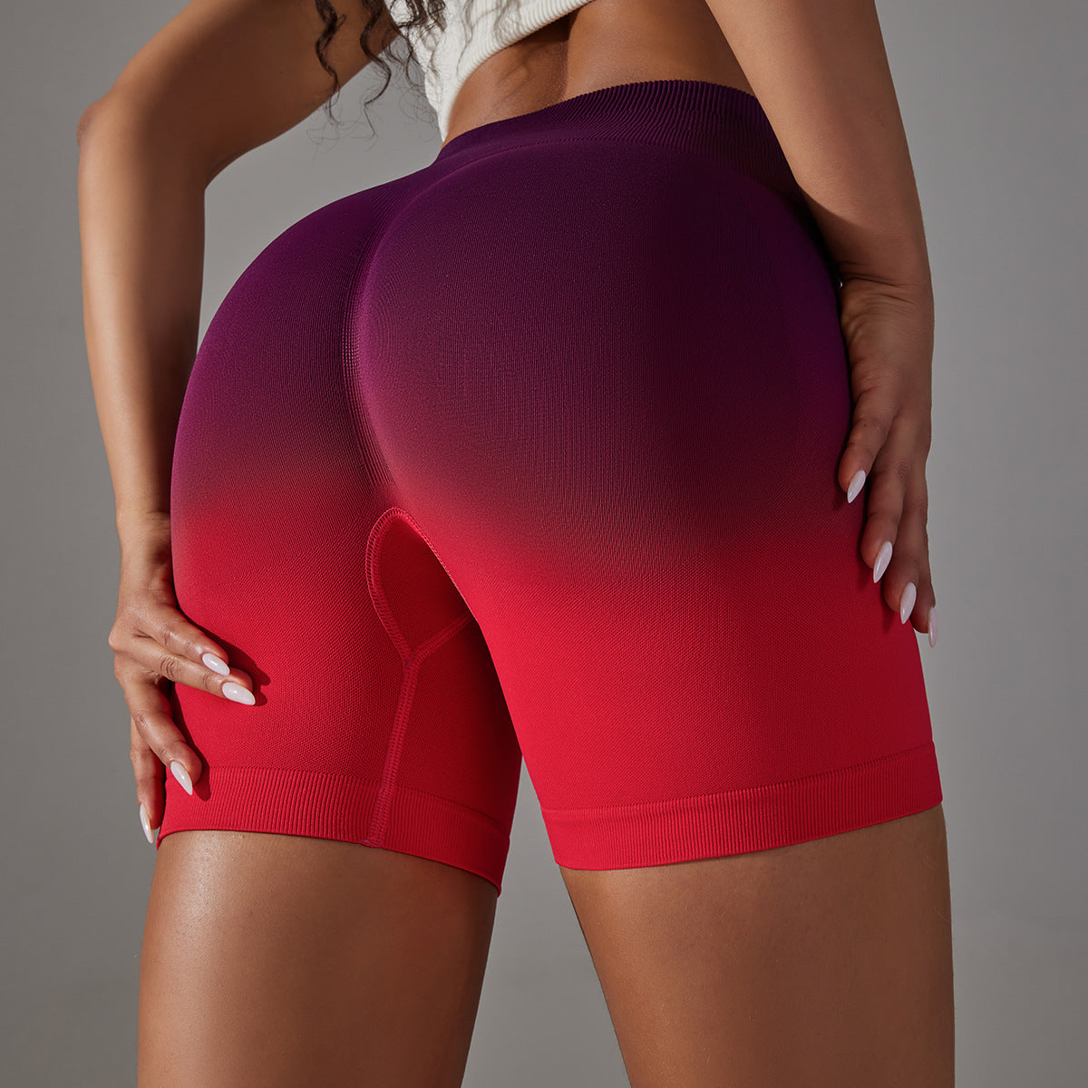 Ombre biker shorts