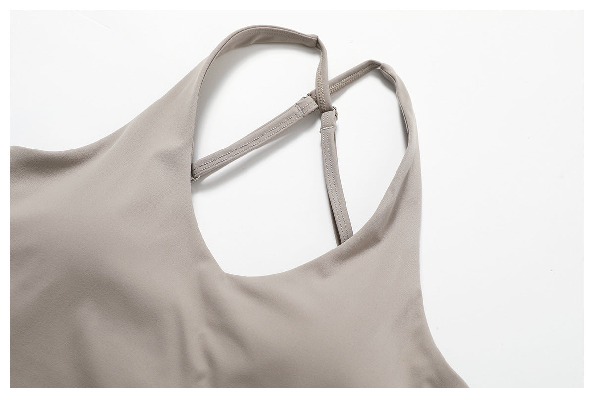 Cross back padded vest