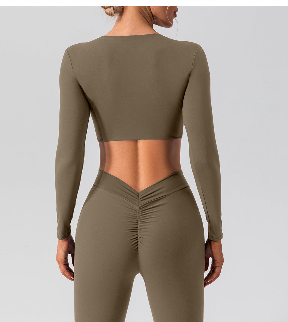 Twisted front cropped top