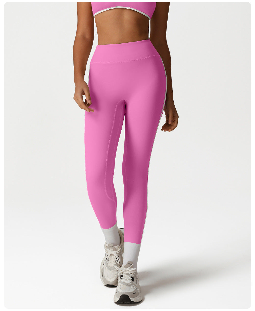 Contrast trim leggings