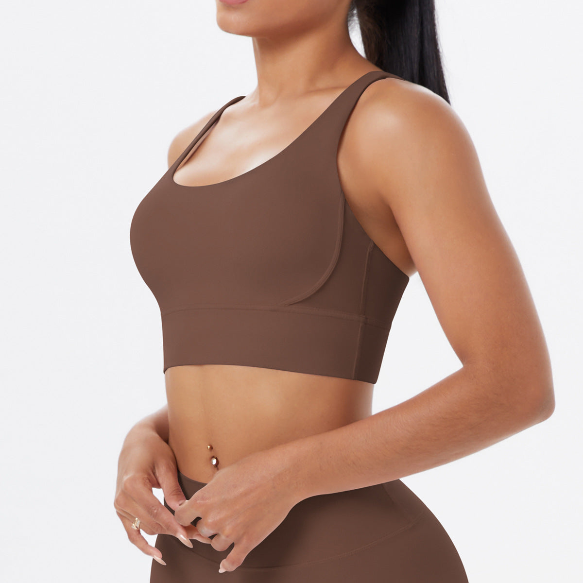 Seamless sports bra