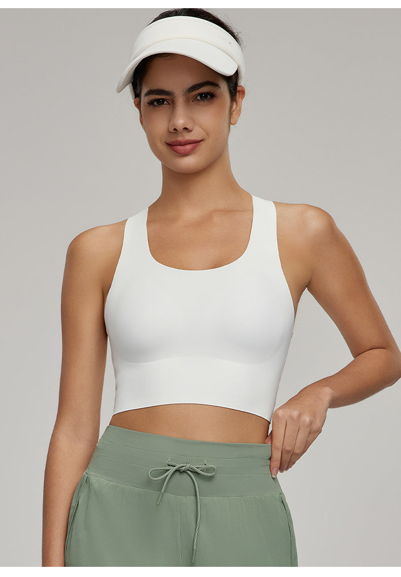 Cross back sports bra
