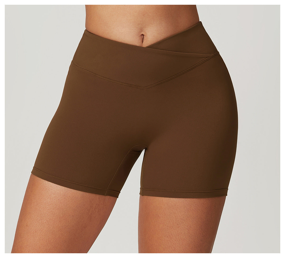 V waist hot pants