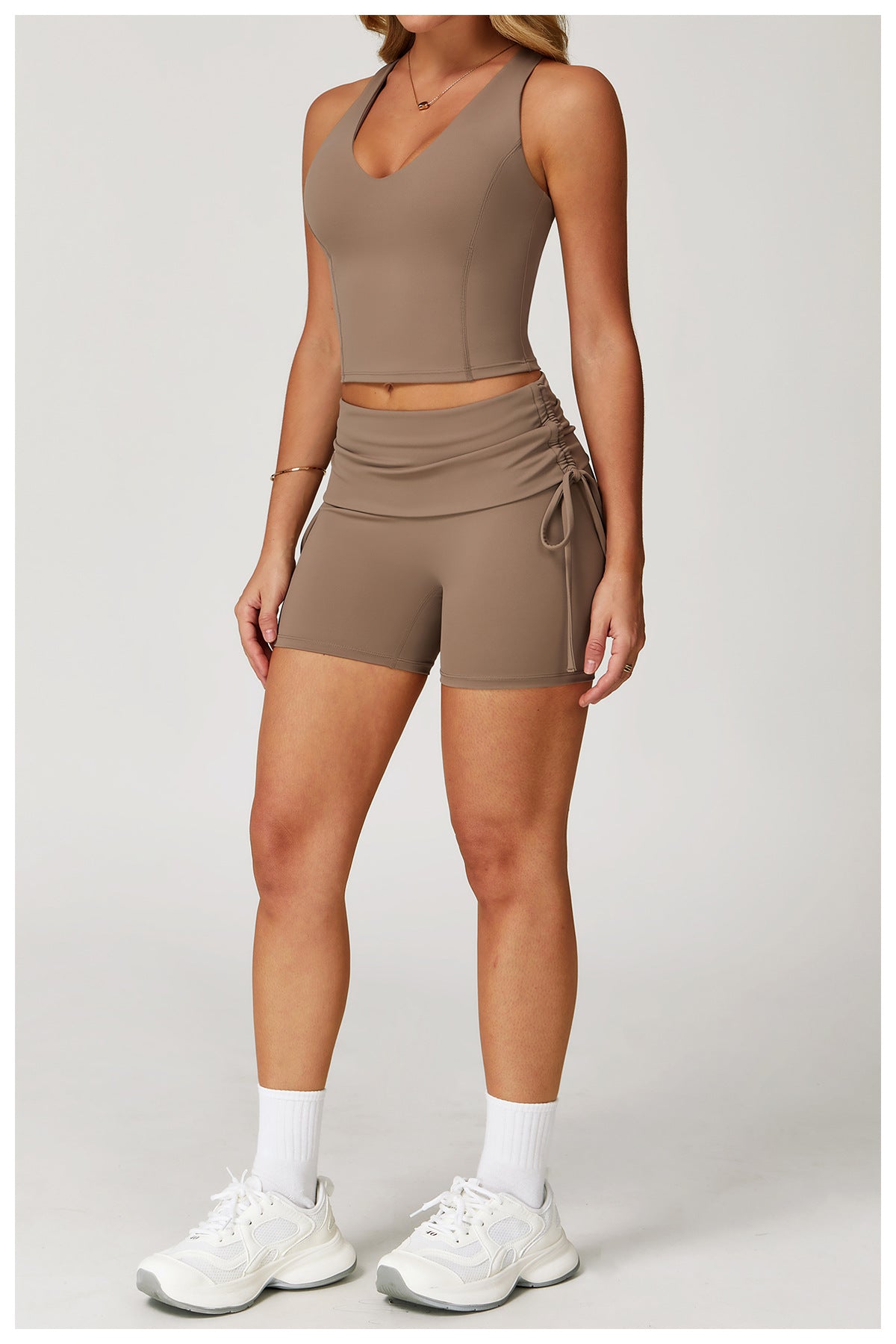 Gathered waist hot pants