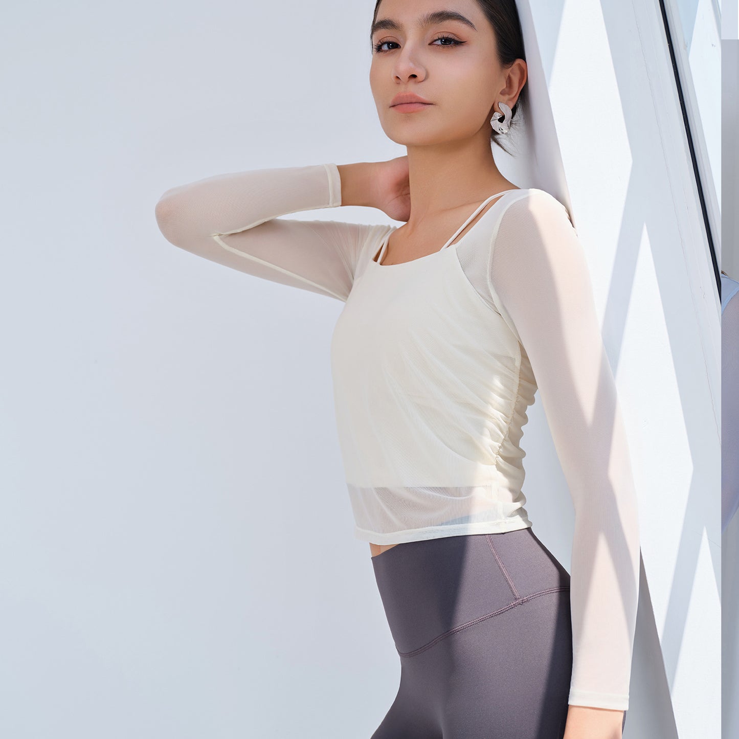 Mesh sleeve top