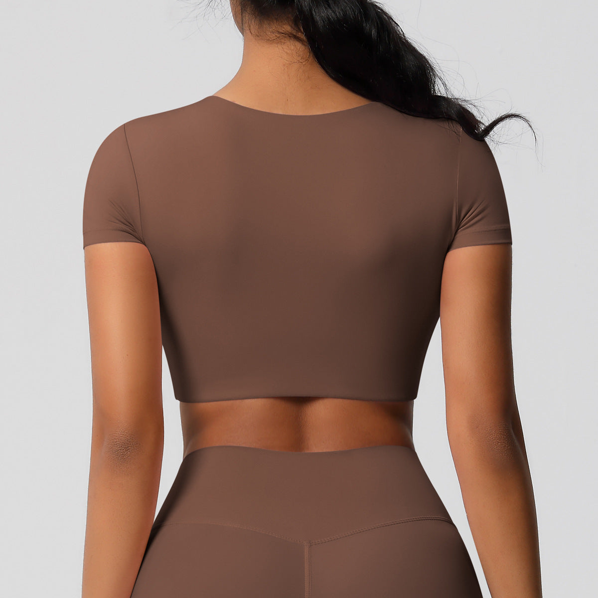 Short sleeve cropped top