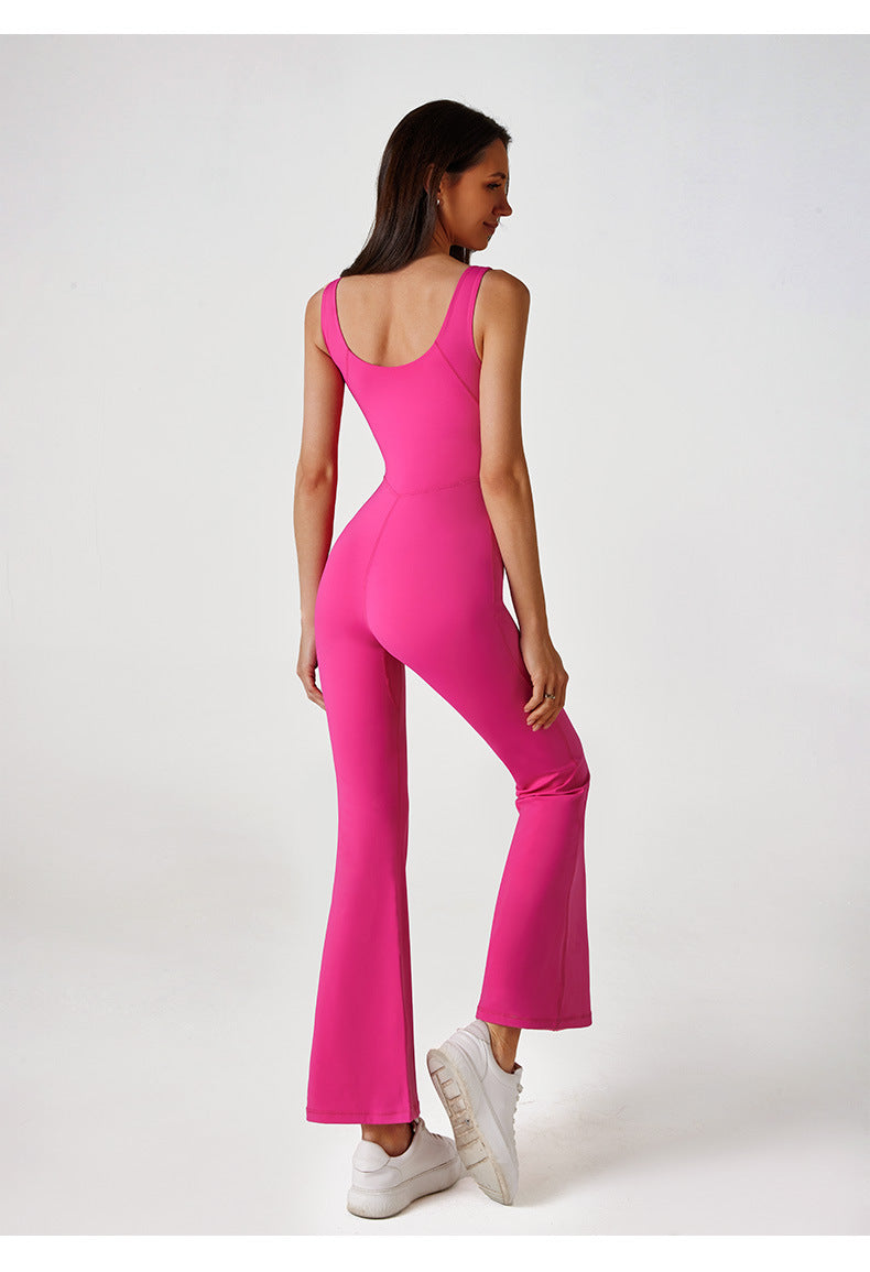 Zip front jumpsuit