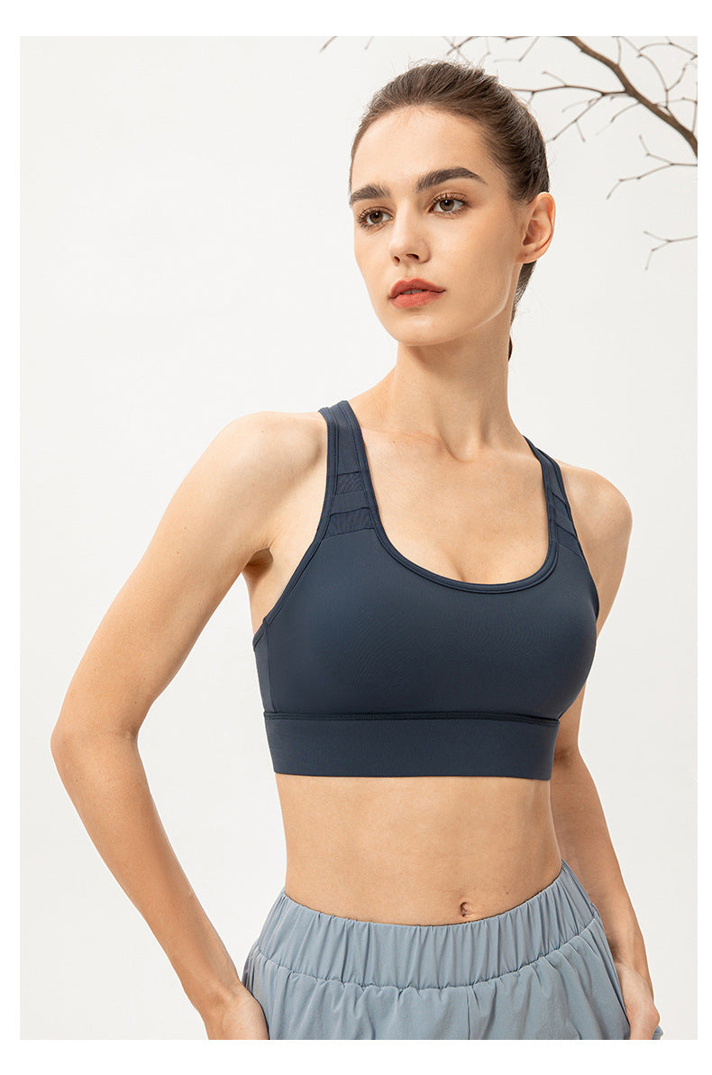Cut out back sports bra