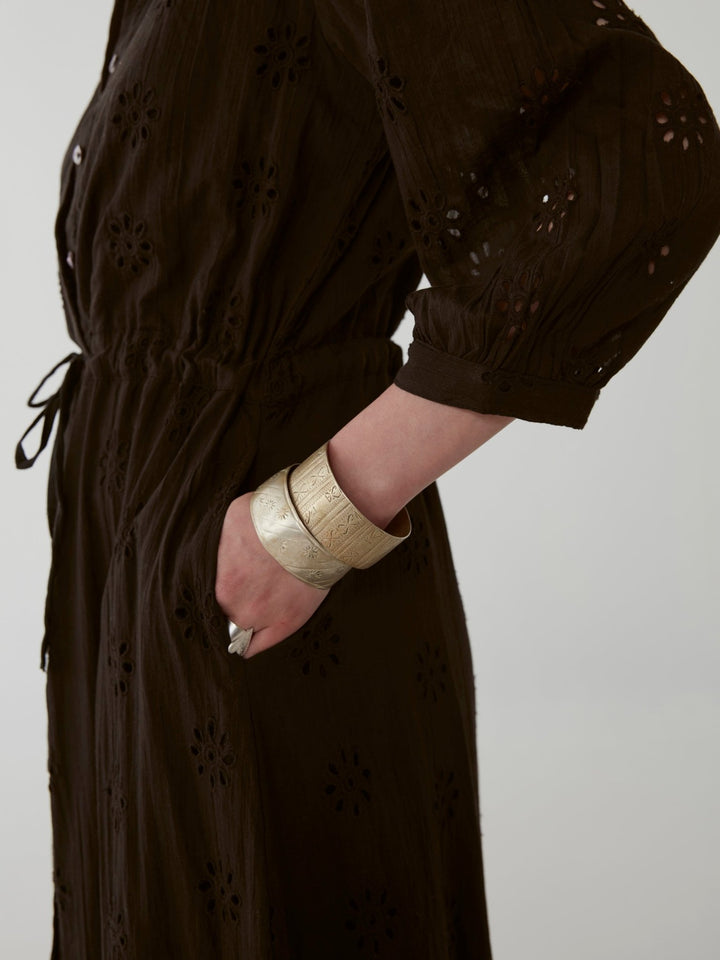 Embroidered Cotton maxi dress