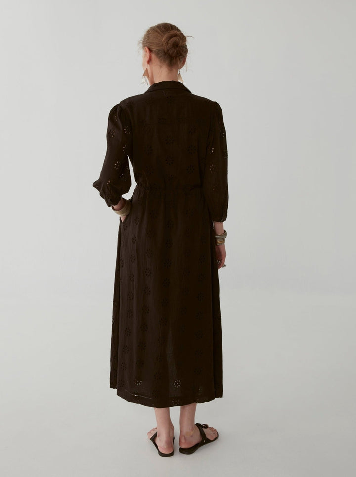 Embroidered Cotton maxi dress