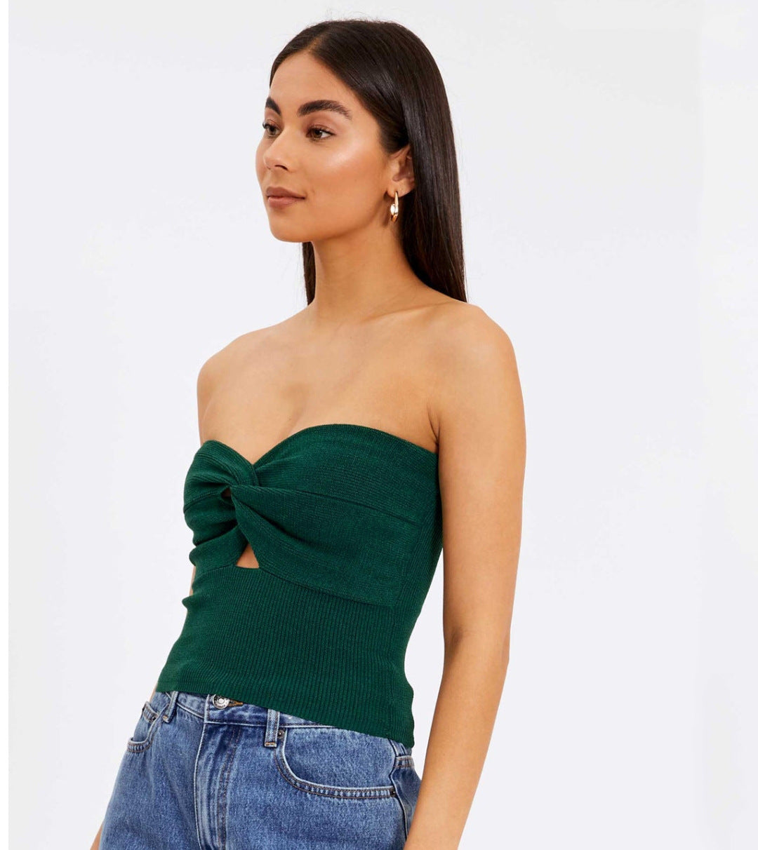 Knitted woollen top