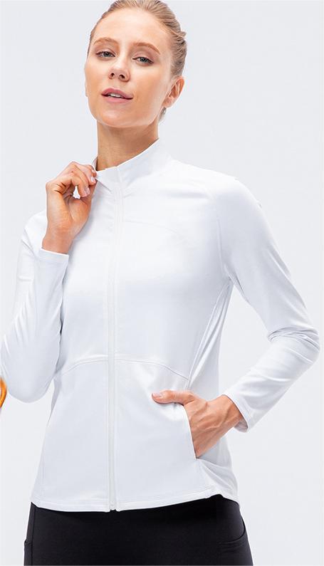 Fleece lined zip front top