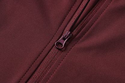 Fleece lined zip front top