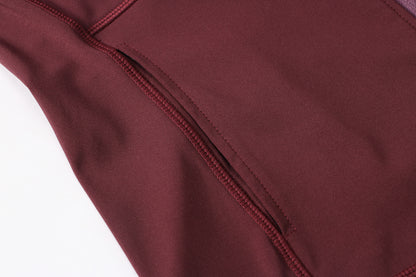 Fleece lined zip front top