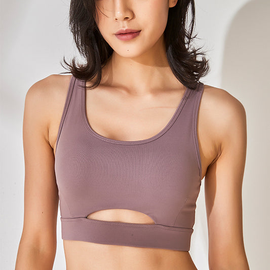 Cut out sports bra