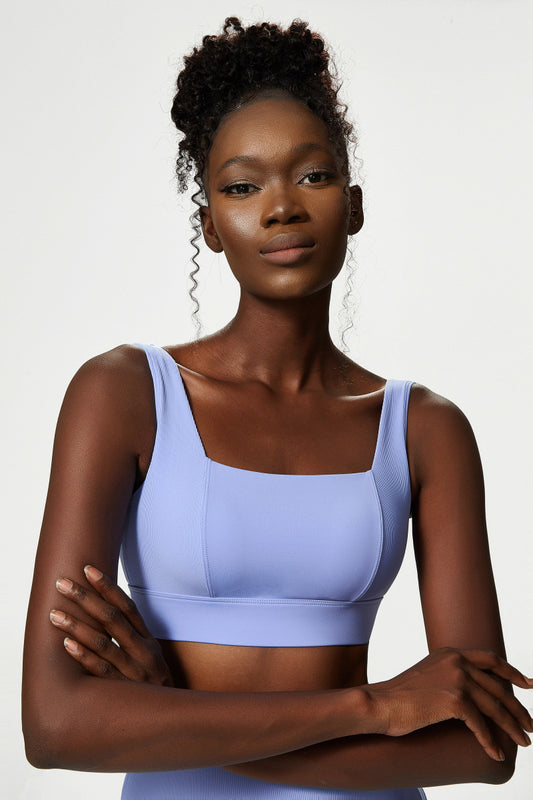 Low back sports bra